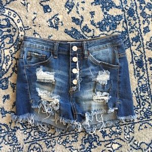 Kancan denim shorts